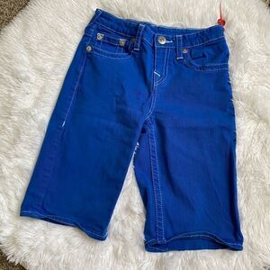True Religion Twill Shorts Royal Blue Boys Size 12